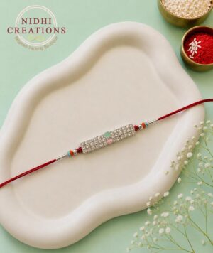 Crystal Luxe Bar Rakhi