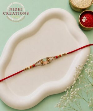 Pastel Crystal Harmony Rakhi