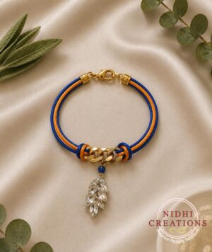 Unisex Blue Yellow Diamond Bracelet