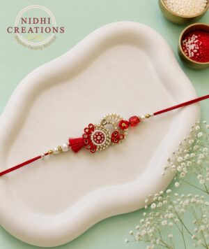 Ruby Tassel Rakhi
