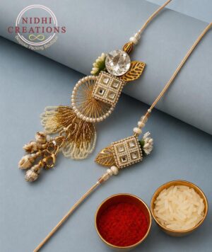 Ivory Royale Pair Rakhi Set