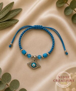 Light Blue Evil Eye Unisex Bracelet
