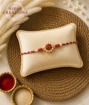 Bhai Pearl Crown Rakhi