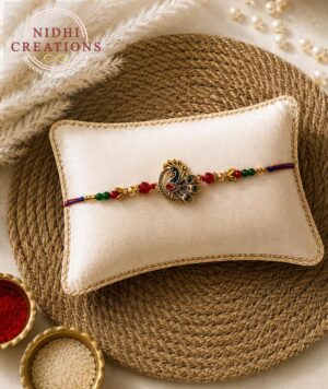 Regal Peacock Rakhi