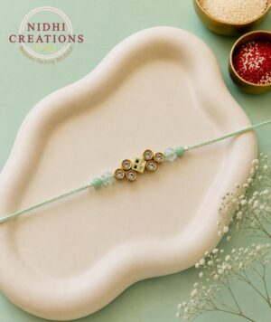 Mint Cluster Quad Rakhi