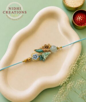 Turquoise Garden Rakhi
