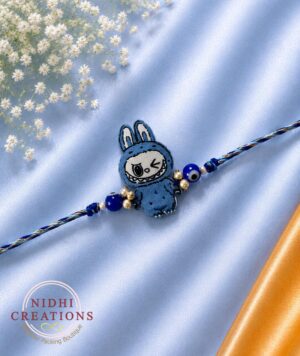 Blue Labubu Monster Kids Rakhi