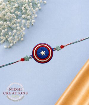 Captain America Badge Kids Rakhi