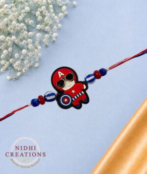Baby Captain America Kids Rakhi